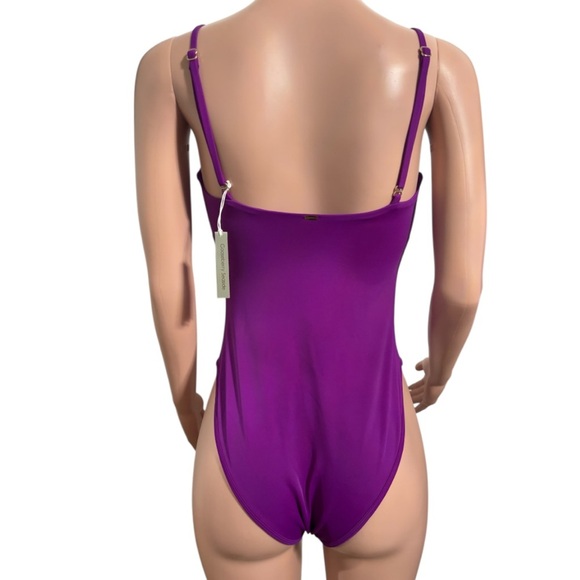 NWT GOOSEBERRY Women’s One-Piece Tank Plum Swimsuit - Picture 4 of 15